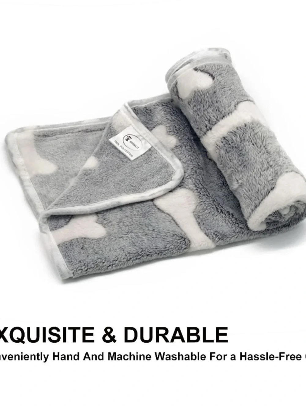🐶 23” X 15” Plush Pet Blanket Boxed Set of 3 🐈